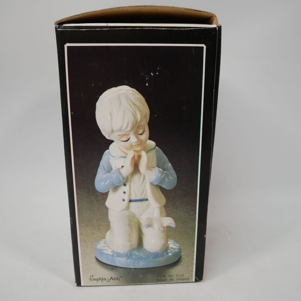 Vintage Sophia-Ann Ceramic Praying Girl Figurine With Dove - Picture 6 of 7